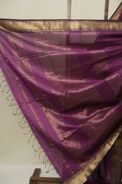 Purple Maheshwari Saree - SRPMS1101