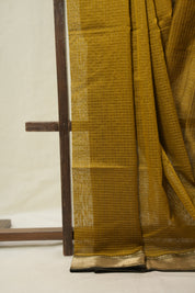 Mustard Maheshwari Saree - SRMMS1100