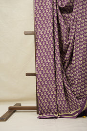 Lavender HBP Cotton Saree - SRLCS3057