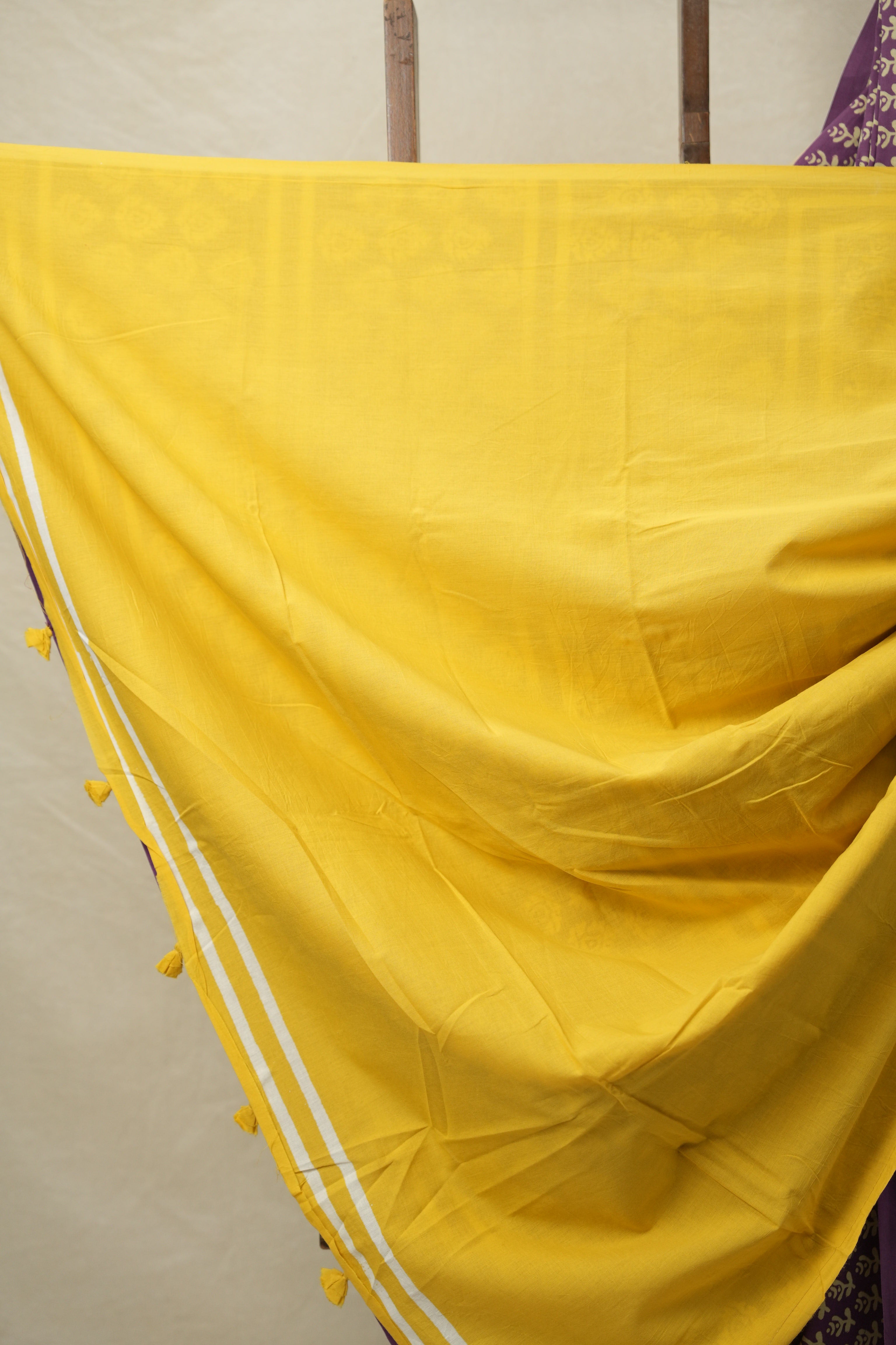 Lavender HBP Cotton Saree - SRLCS3057