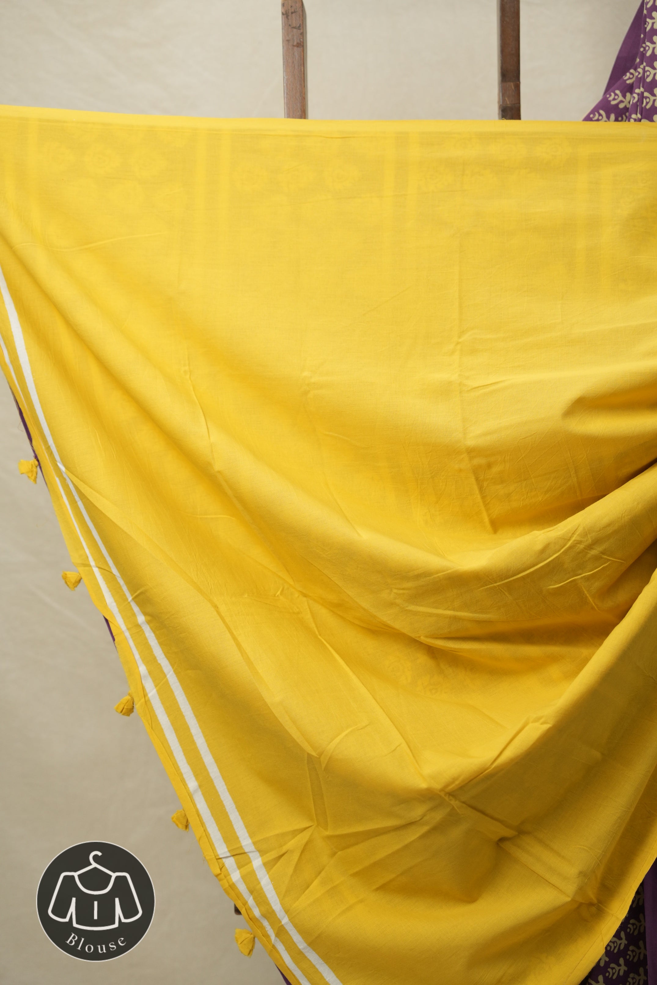 Lavender HBP Cotton Saree - SRLCS3057