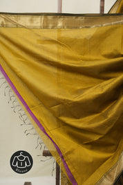 Mustard Maheshwari Saree - SRMMS1100