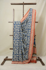 Blue HBP Cotton Saree - SRBCS3258