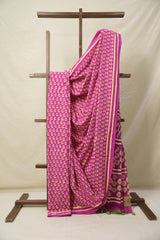 Rani Pink HBP Cotton Saree - SRRPCS3056