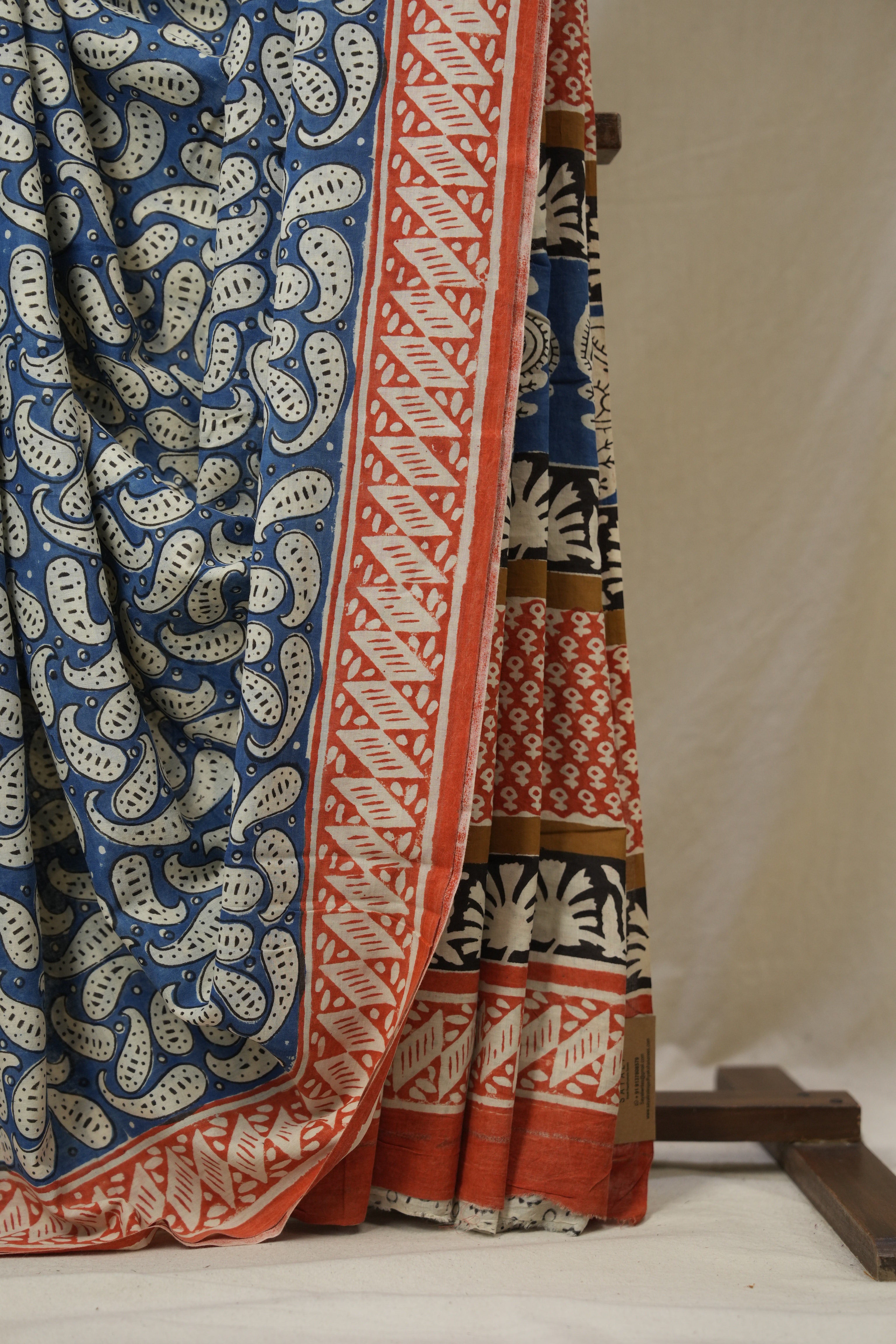 Blue HBP Cotton Saree - SRBCS3258