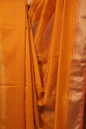 Orange Maheshwari Saree - SROMS1099
