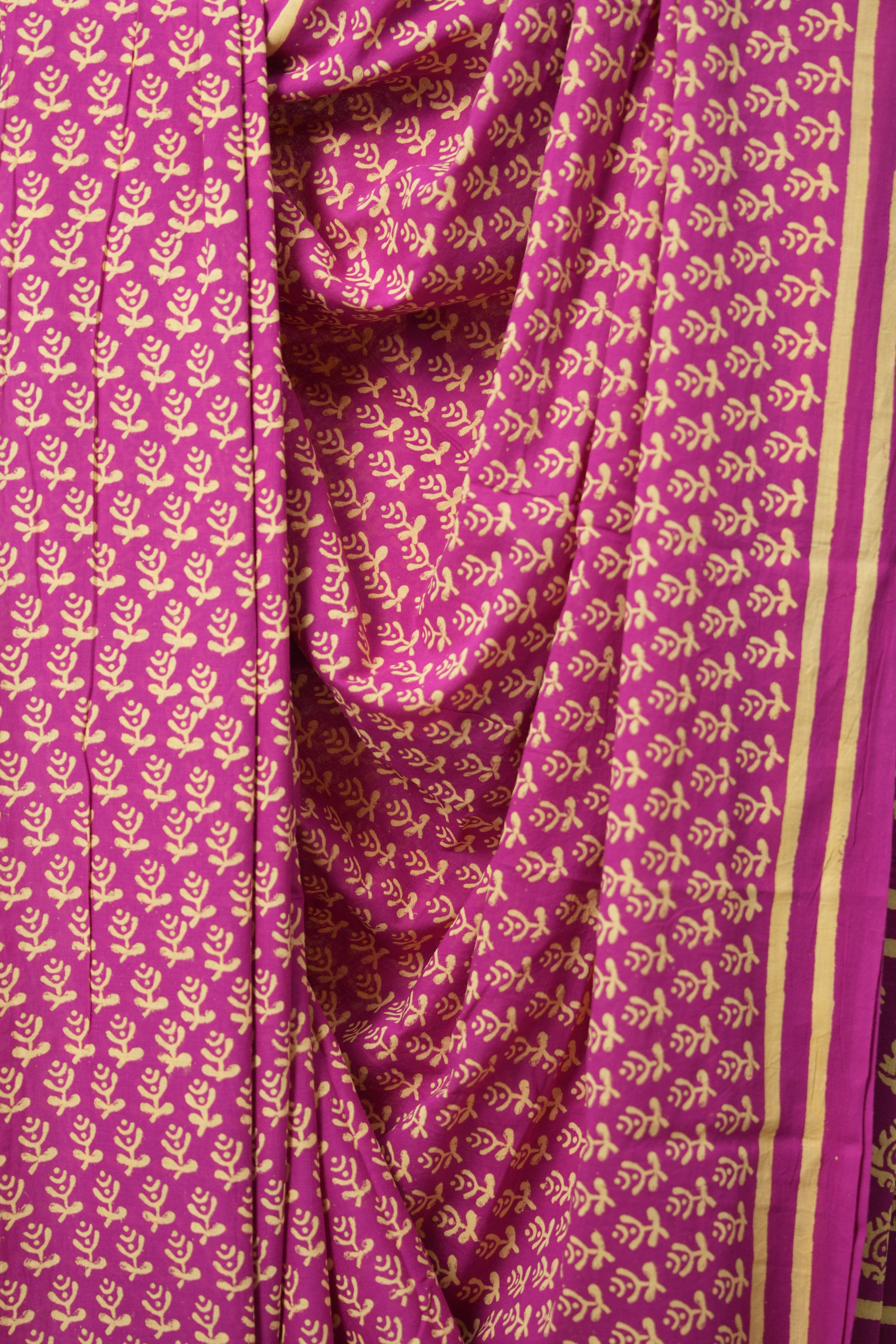 Rani Pink HBP Cotton Saree - SRRPCS3056