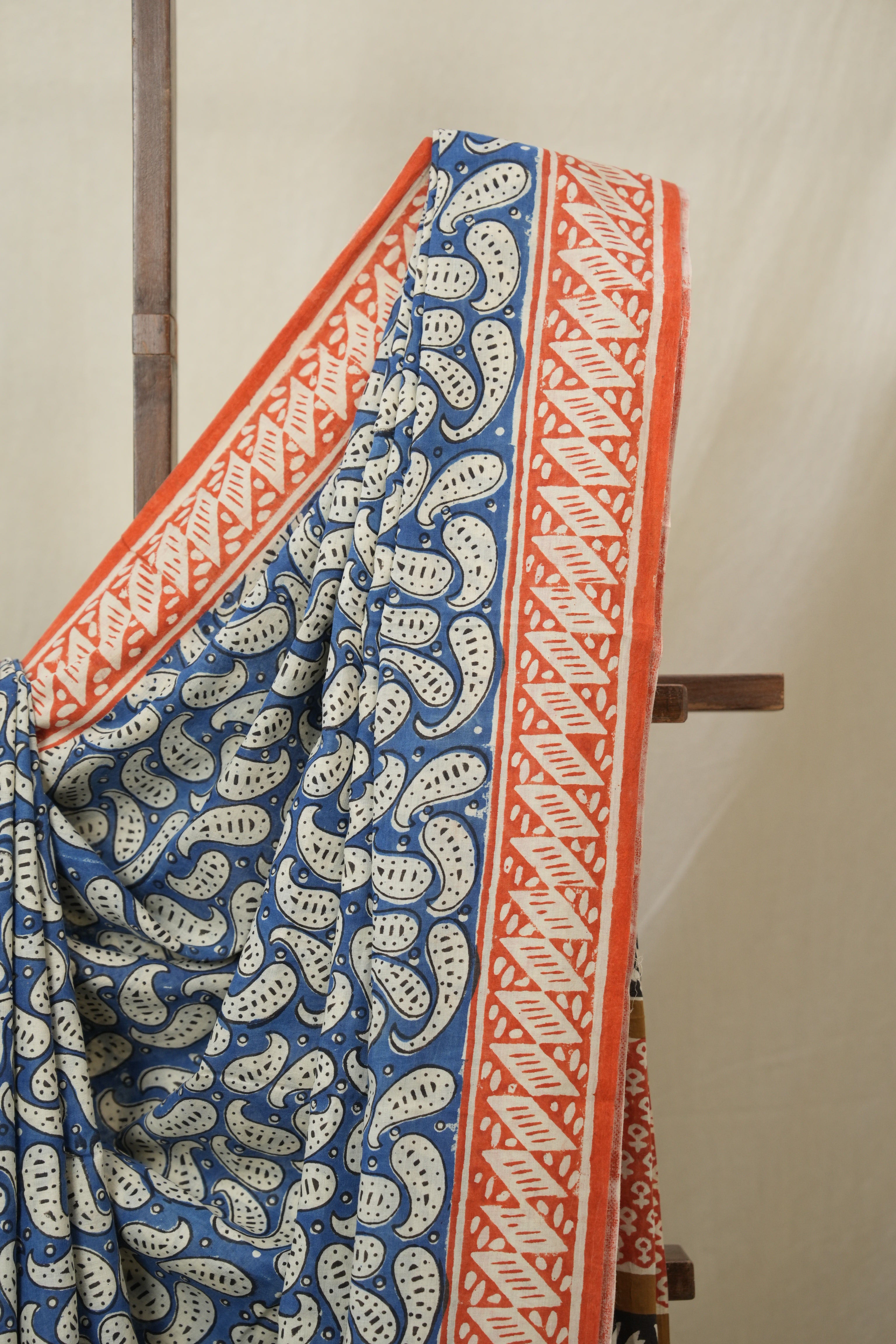 Blue HBP Cotton Saree - SRBCS3258