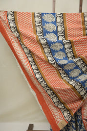 Blue HBP Cotton Saree - SRBCS3258