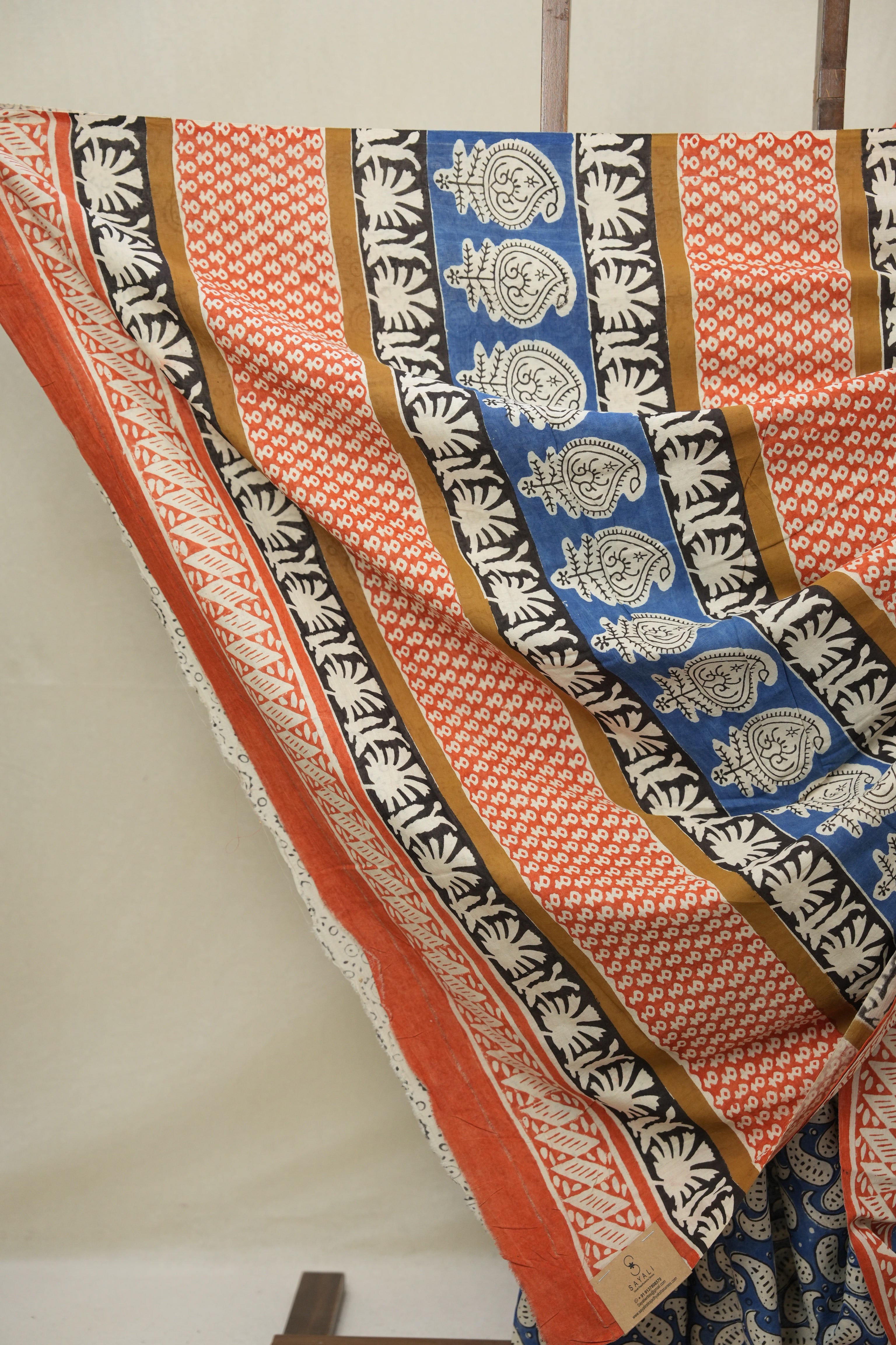 Blue HBP Cotton Saree - SRBCS3258