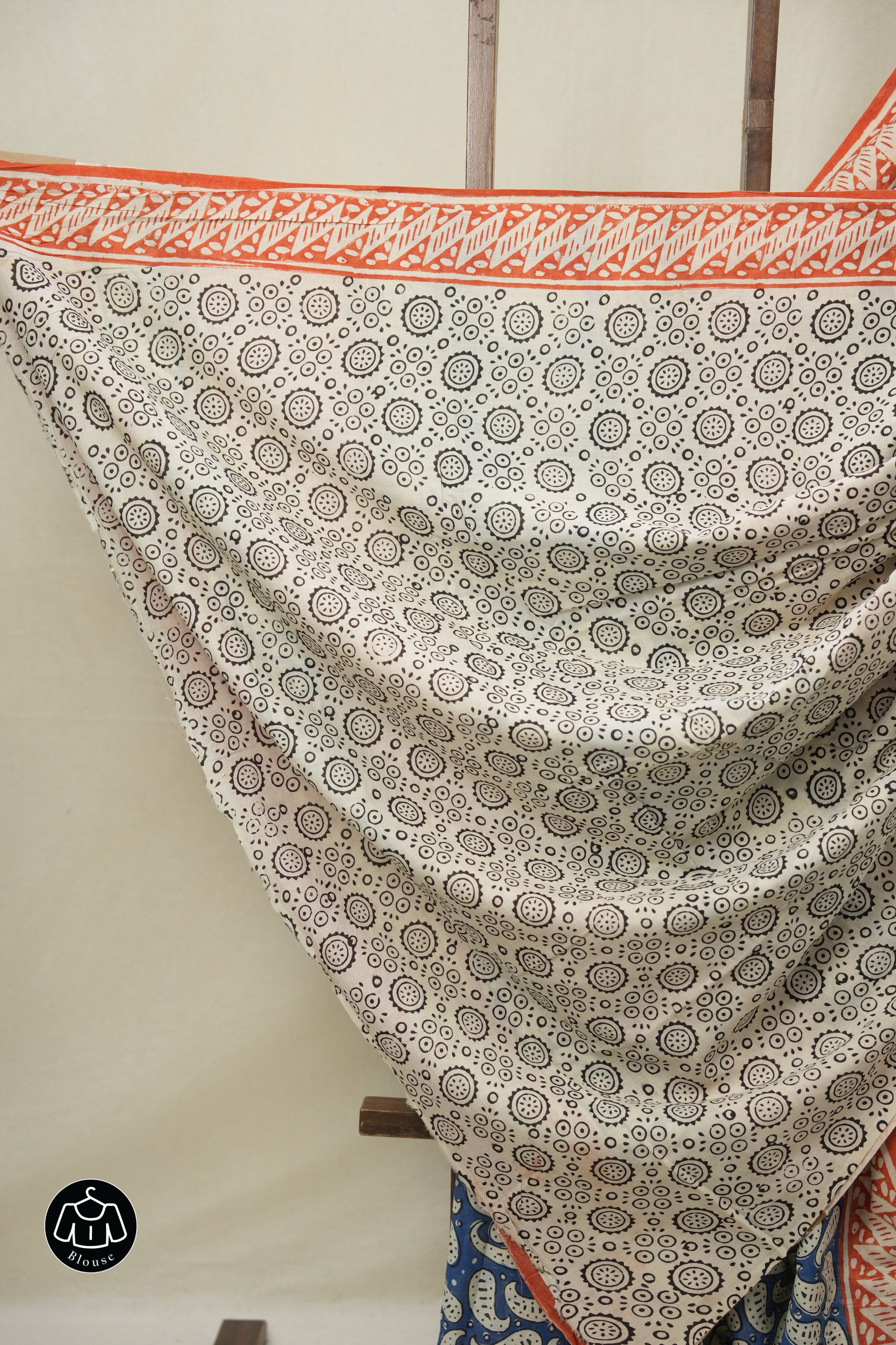 Blue HBP Cotton Saree - SRBCS3258