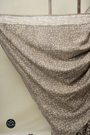 Grey HBP Cotton Saree - SRGCS3257