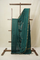 Green Maheshwari Saree - SRGMS1096