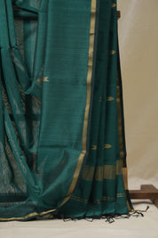 Green Maheshwari Saree - SRGMS1096