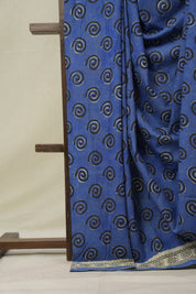 Blue HBP Cotton Saree - SRBCS3256