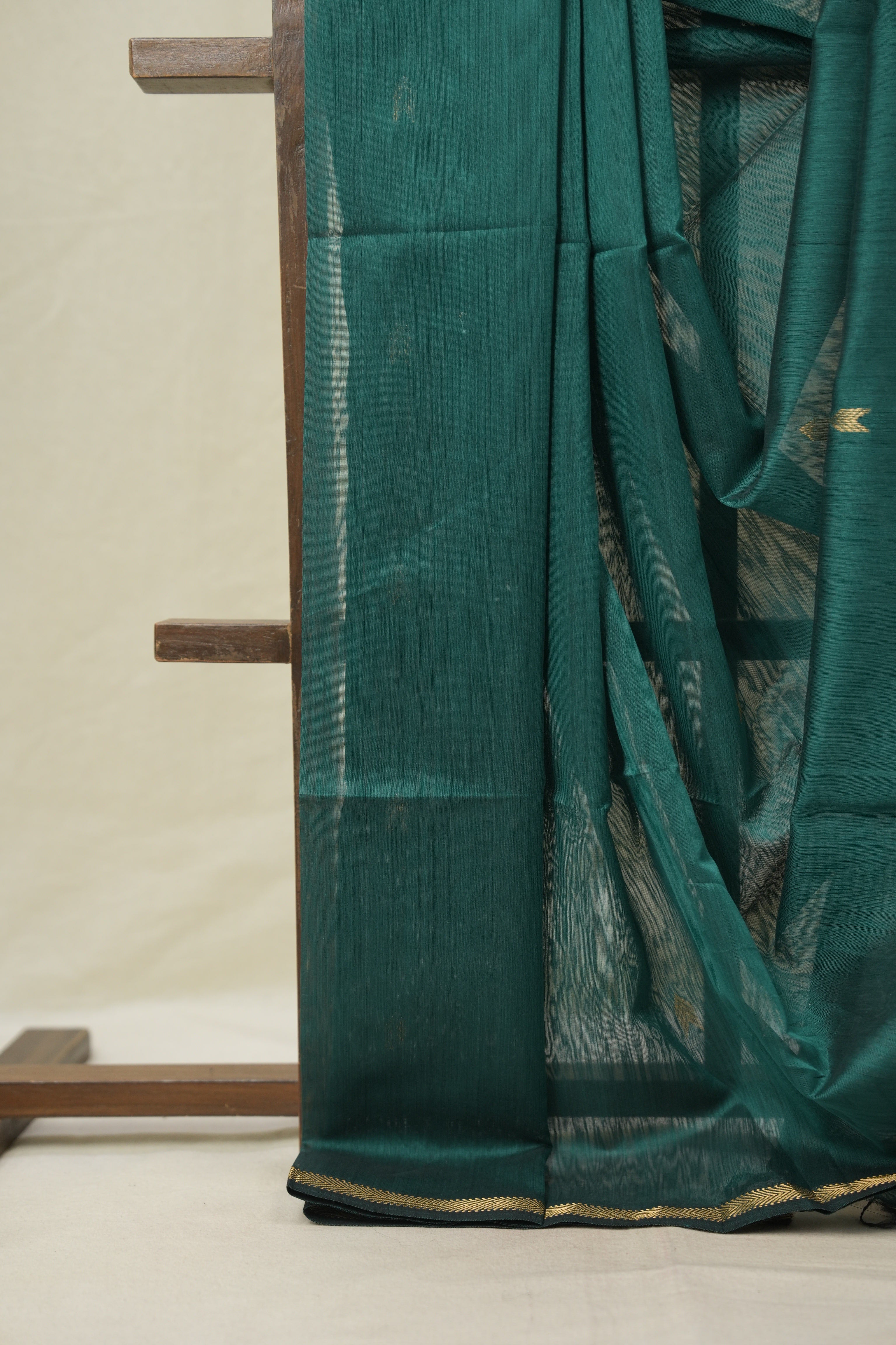 Green Maheshwari Saree - SRGMS1096