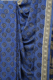 Blue HBP Cotton Saree - SRBCS3256