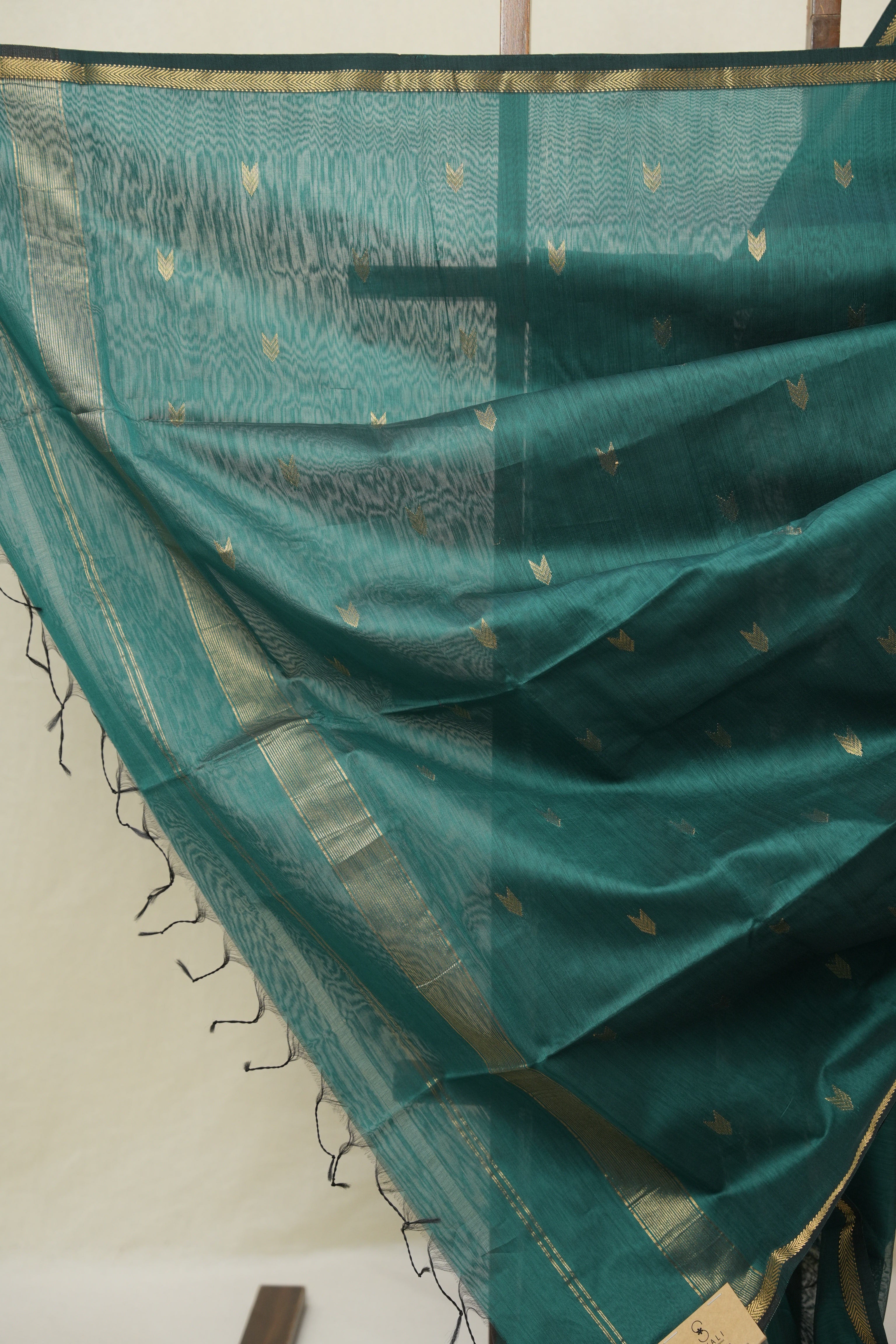 Green Maheshwari Saree - SRGMS1096
