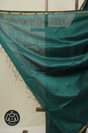 Green Maheshwari Saree - SRGMS1096