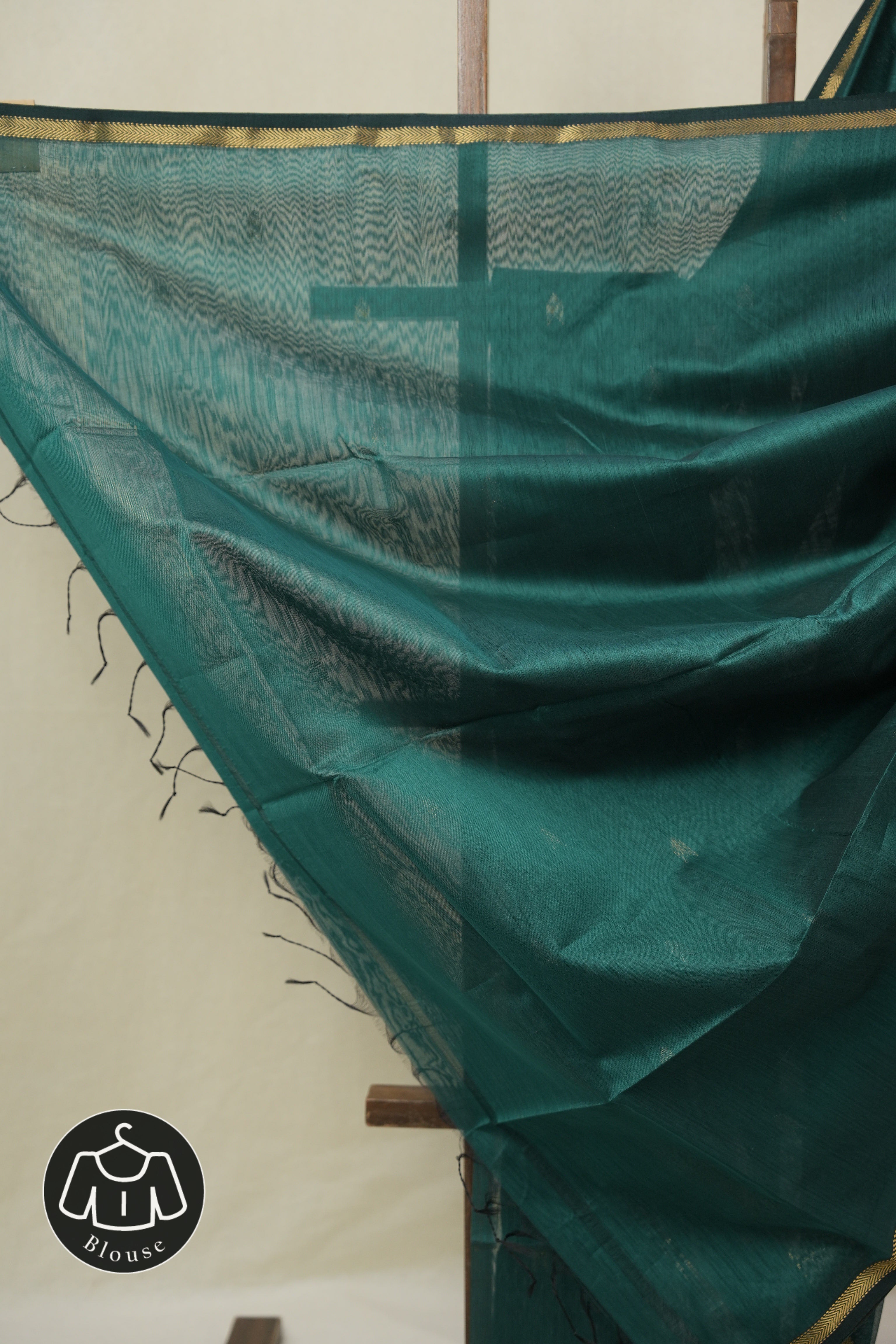 Green Maheshwari Saree - SRGMS1096
