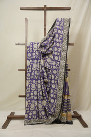 Purple HBP Cotton Saree - SRPCS3255