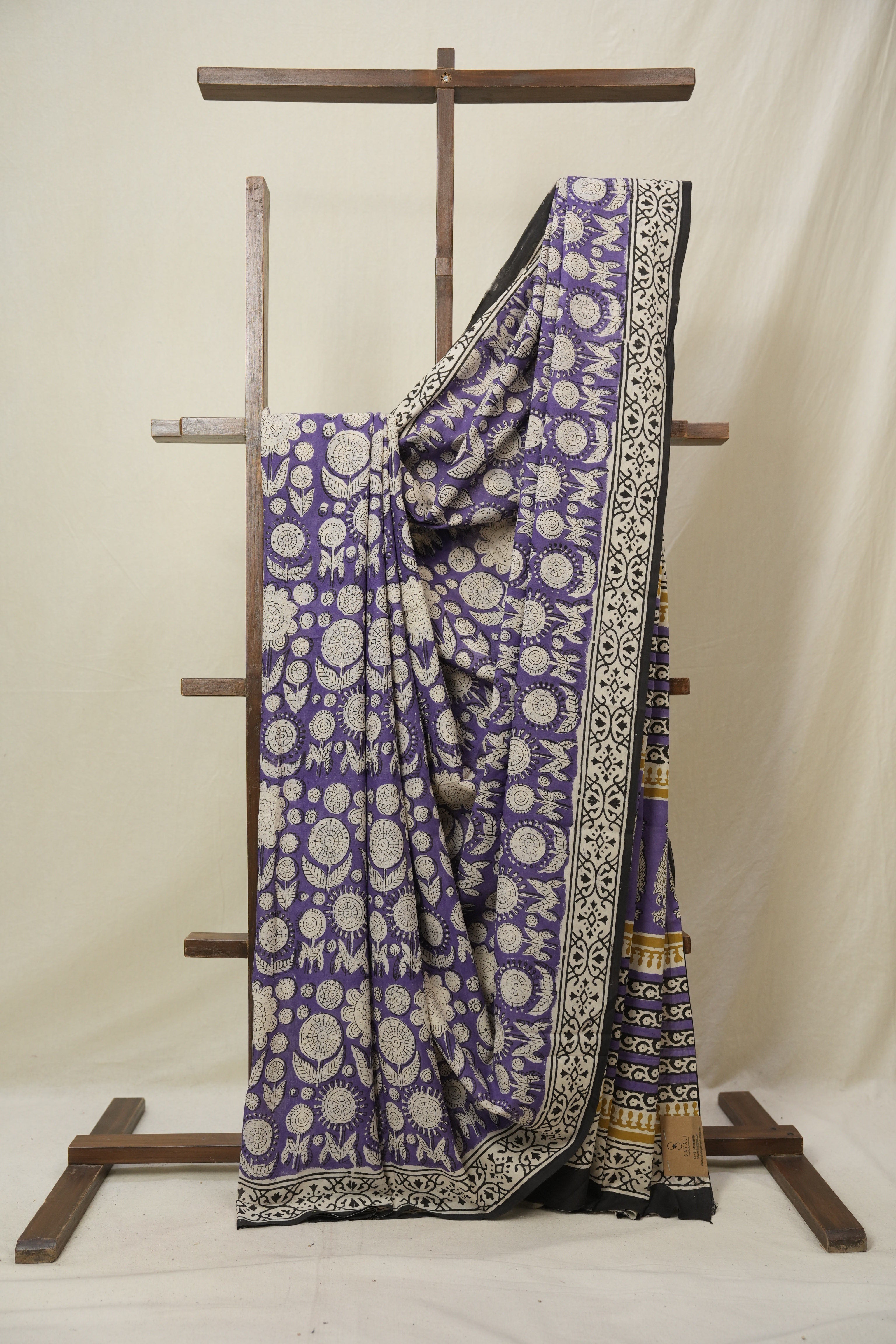 Purple HBP Cotton Saree - SRPCS3255