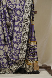 Purple HBP Cotton Saree - SRPCS3255