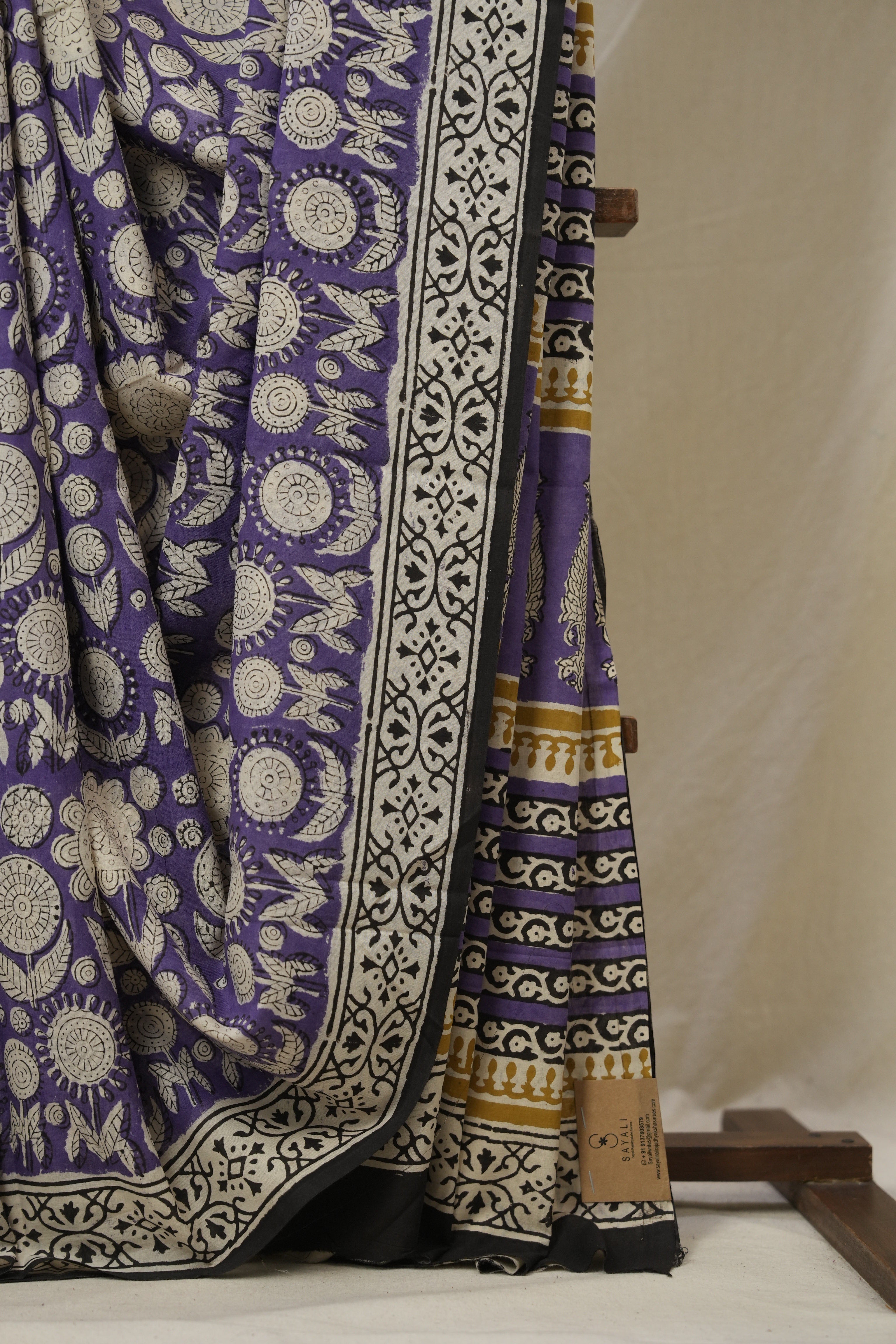 Purple HBP Cotton Saree - SRPCS3255