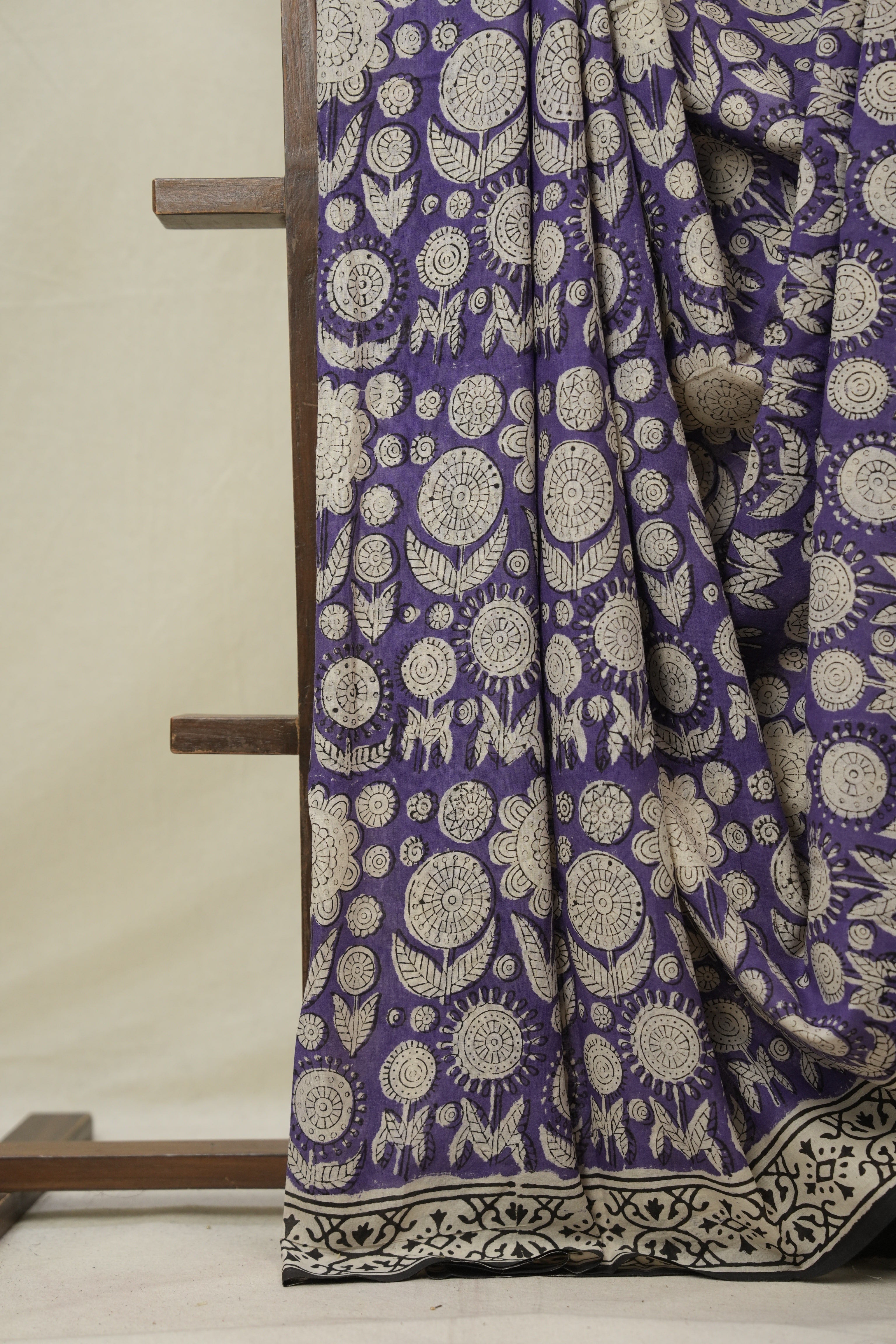 Purple HBP Cotton Saree - SRPCS3255