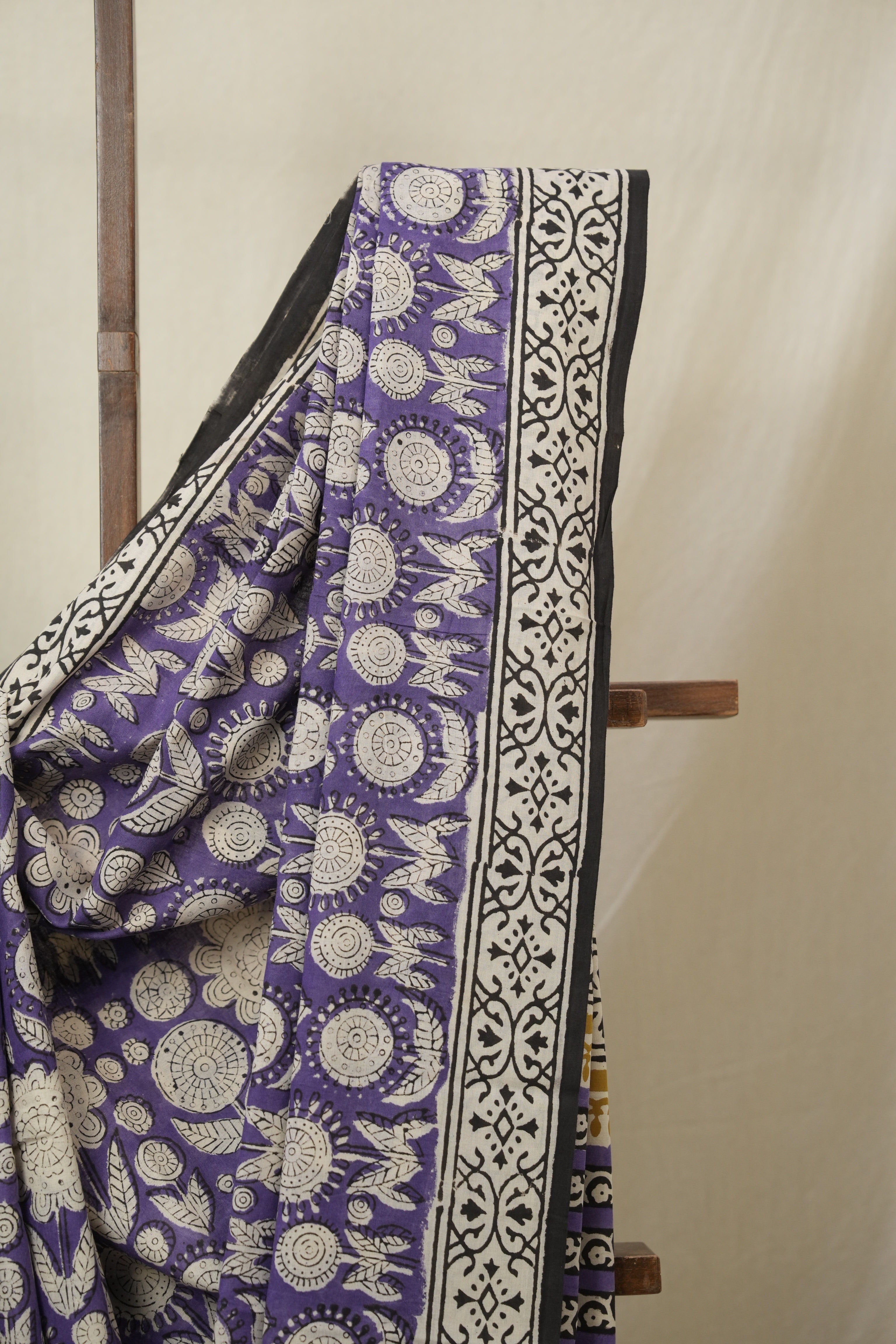 Purple HBP Cotton Saree - SRPCS3255