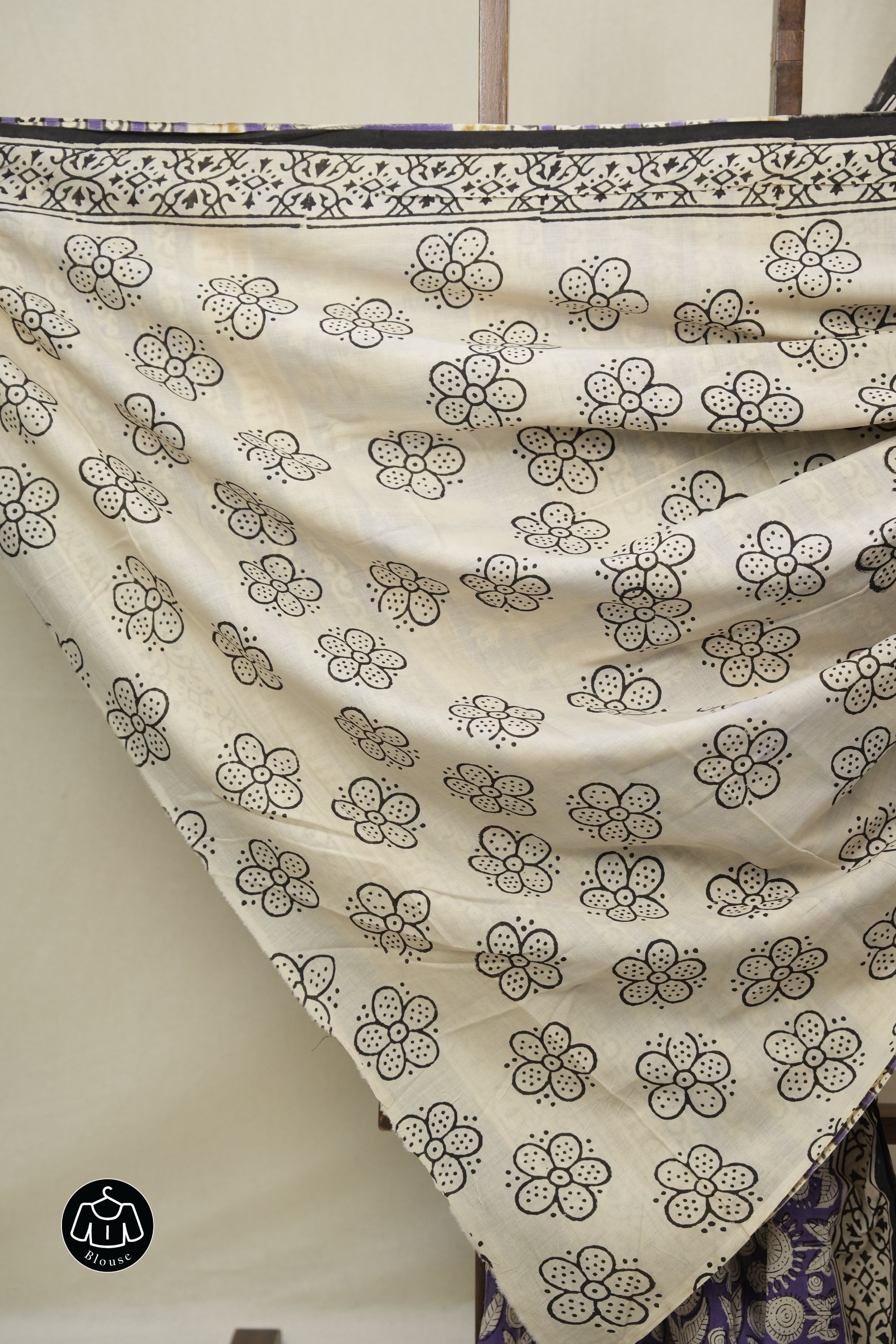 Purple HBP Cotton Saree - SRPCS3255