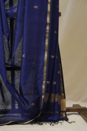 Blue Maheshwari Saree - SRBMS1102