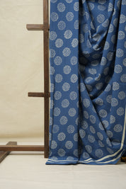 Blue HBP Cotton Saree - SRBCS3065
