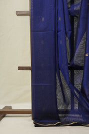 Blue Maheshwari Saree - SRBMS1102