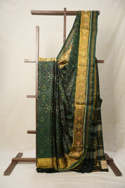 Deep Green Rajkot Patola Silk Saree - SRDGRPSS498