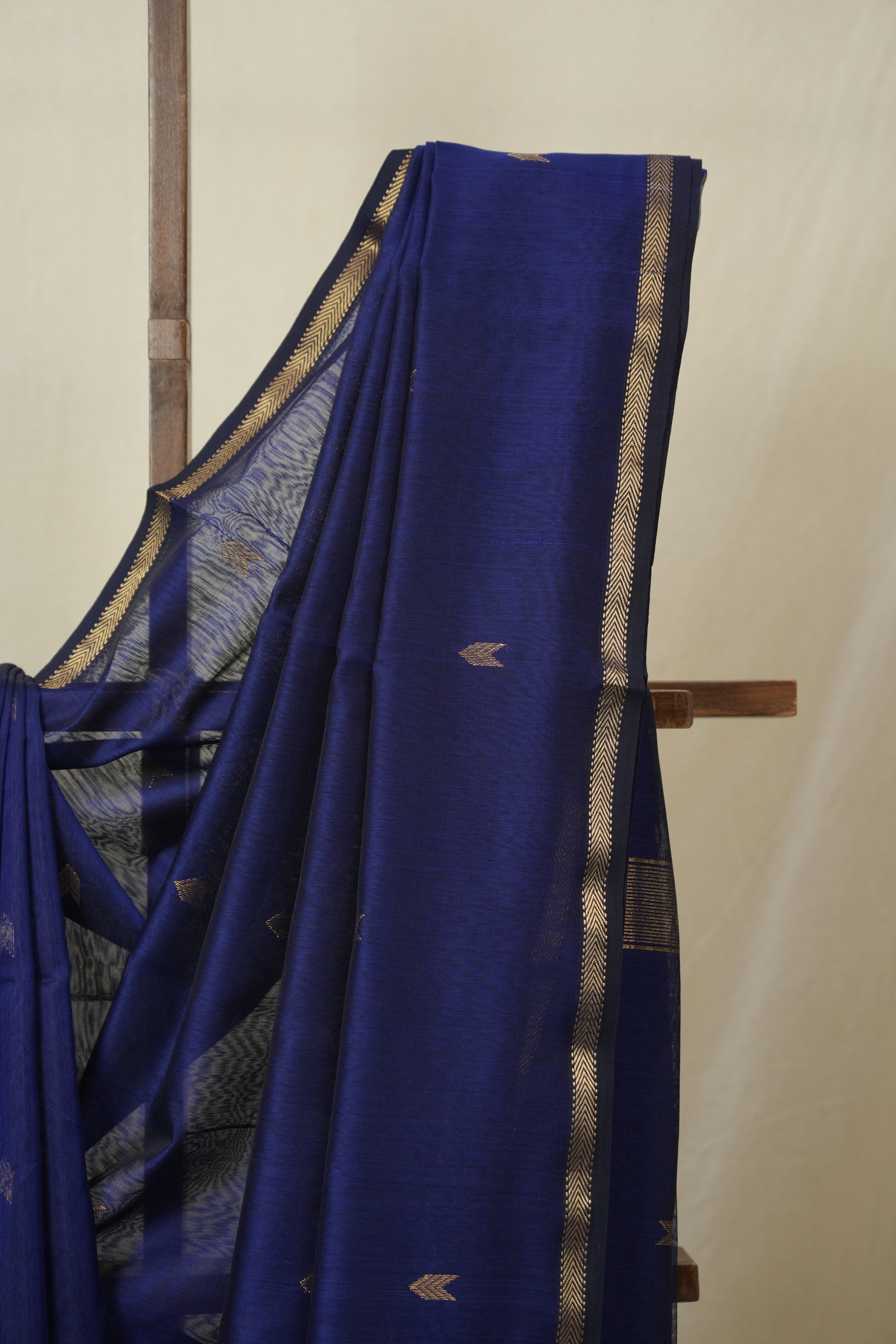 Blue Maheshwari Saree - SRBMS1102