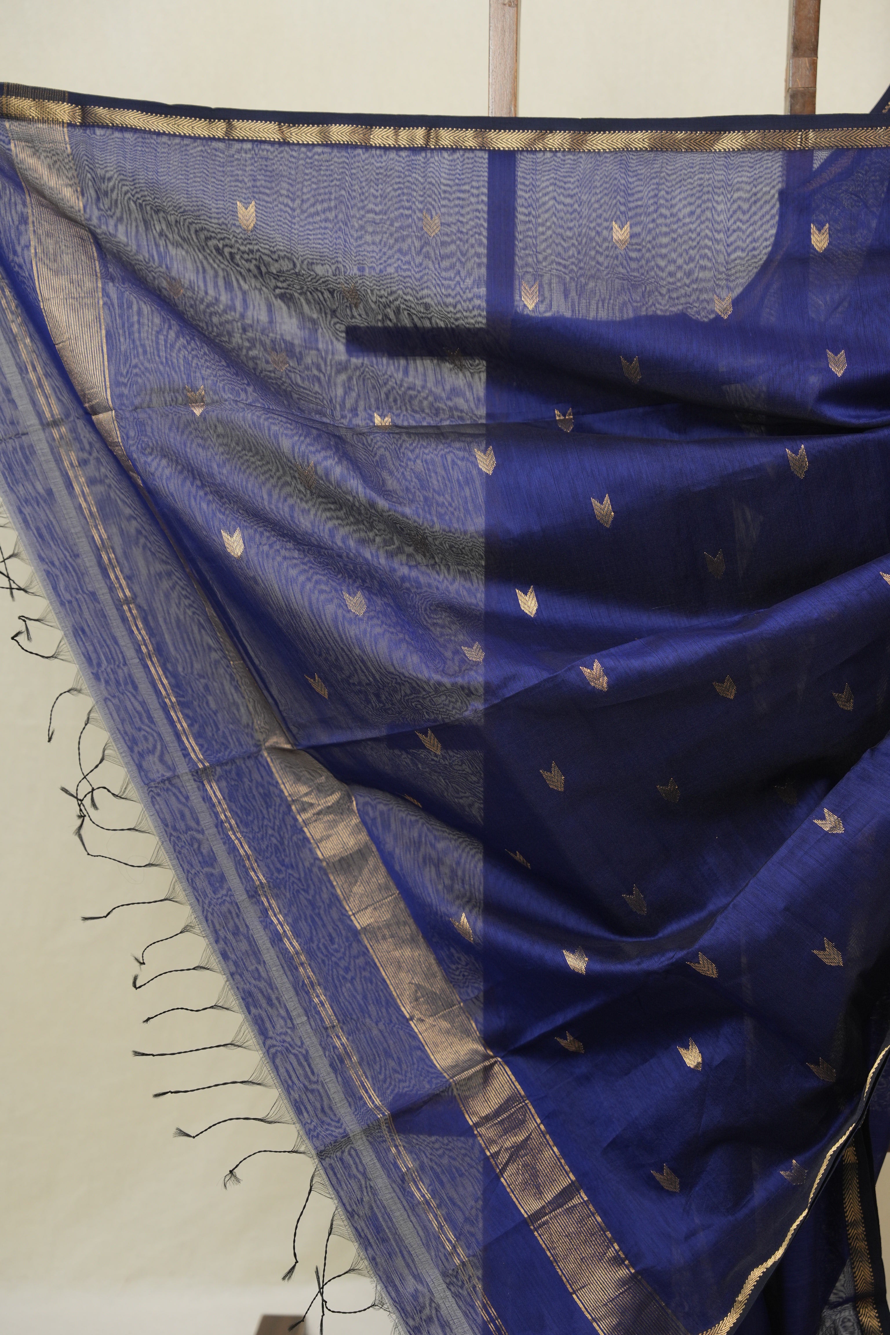 Blue Maheshwari Saree - SRBMS1102