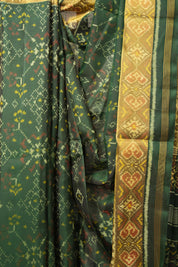 Deep Green Rajkot Patola Silk Saree - SRDGRPSS498