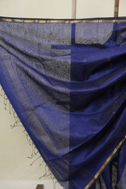 Blue Maheshwari Saree - SRBMS1102