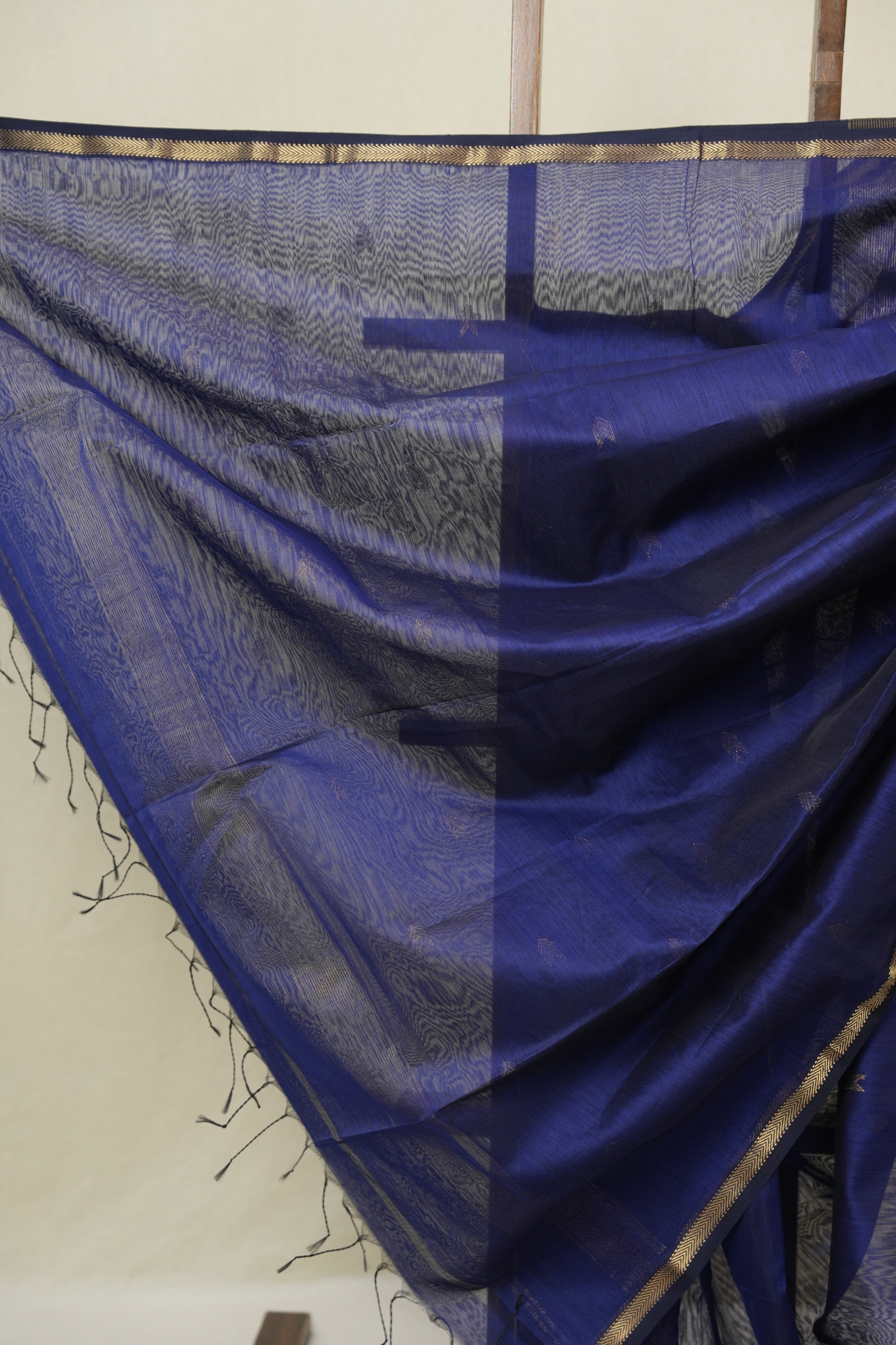 Blue Maheshwari Saree - SRBMS1102