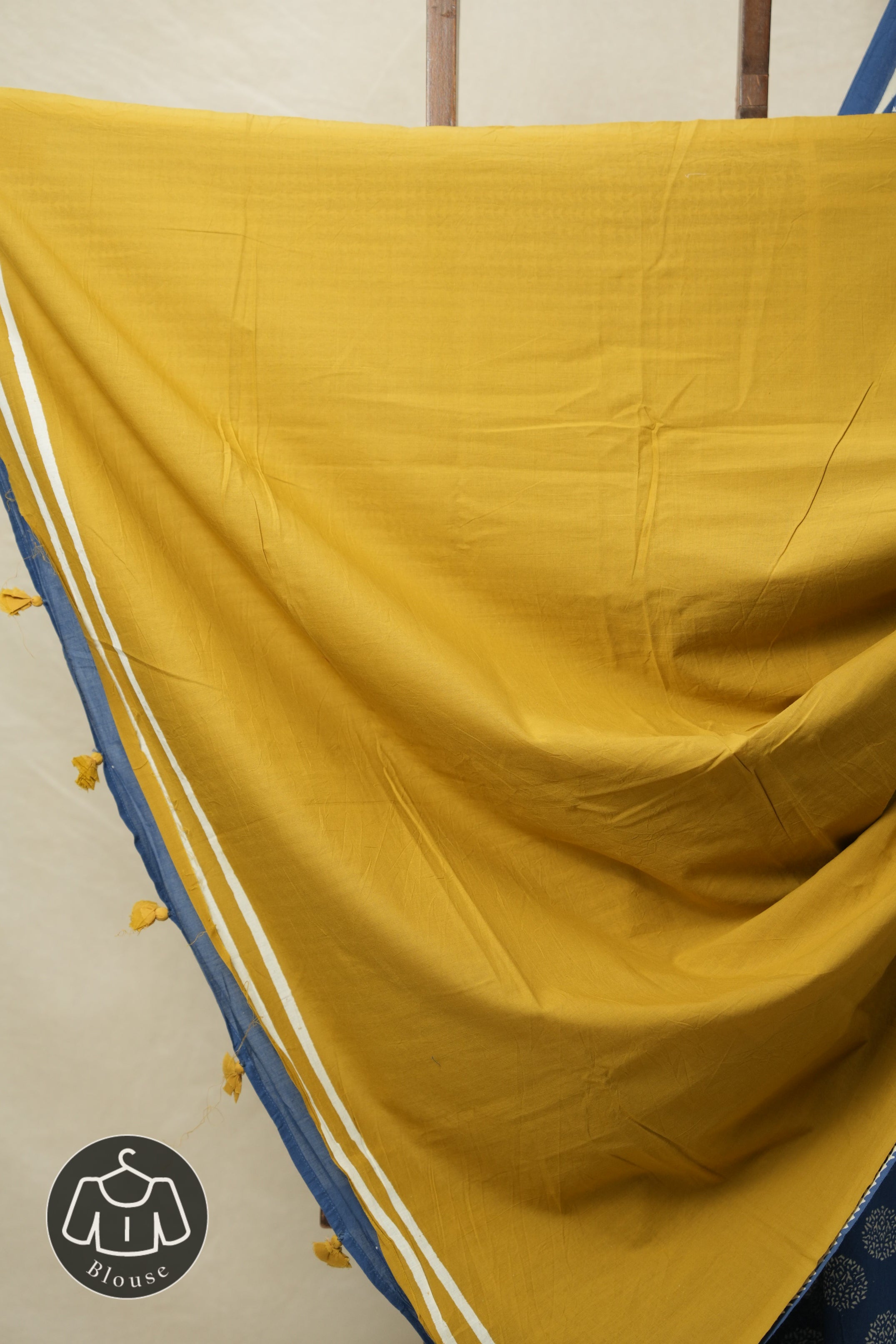 Blue HBP Cotton Saree - SRBCS3065