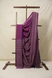 Magenta HBP Cotton Saree - SRMCS3064