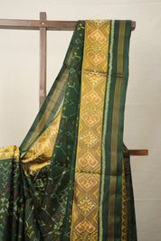 Deep Green Rajkot Patola Silk Saree - SRDGRPSS498