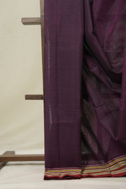 Purple Cotton Ilkal Saree - SRPCIS876