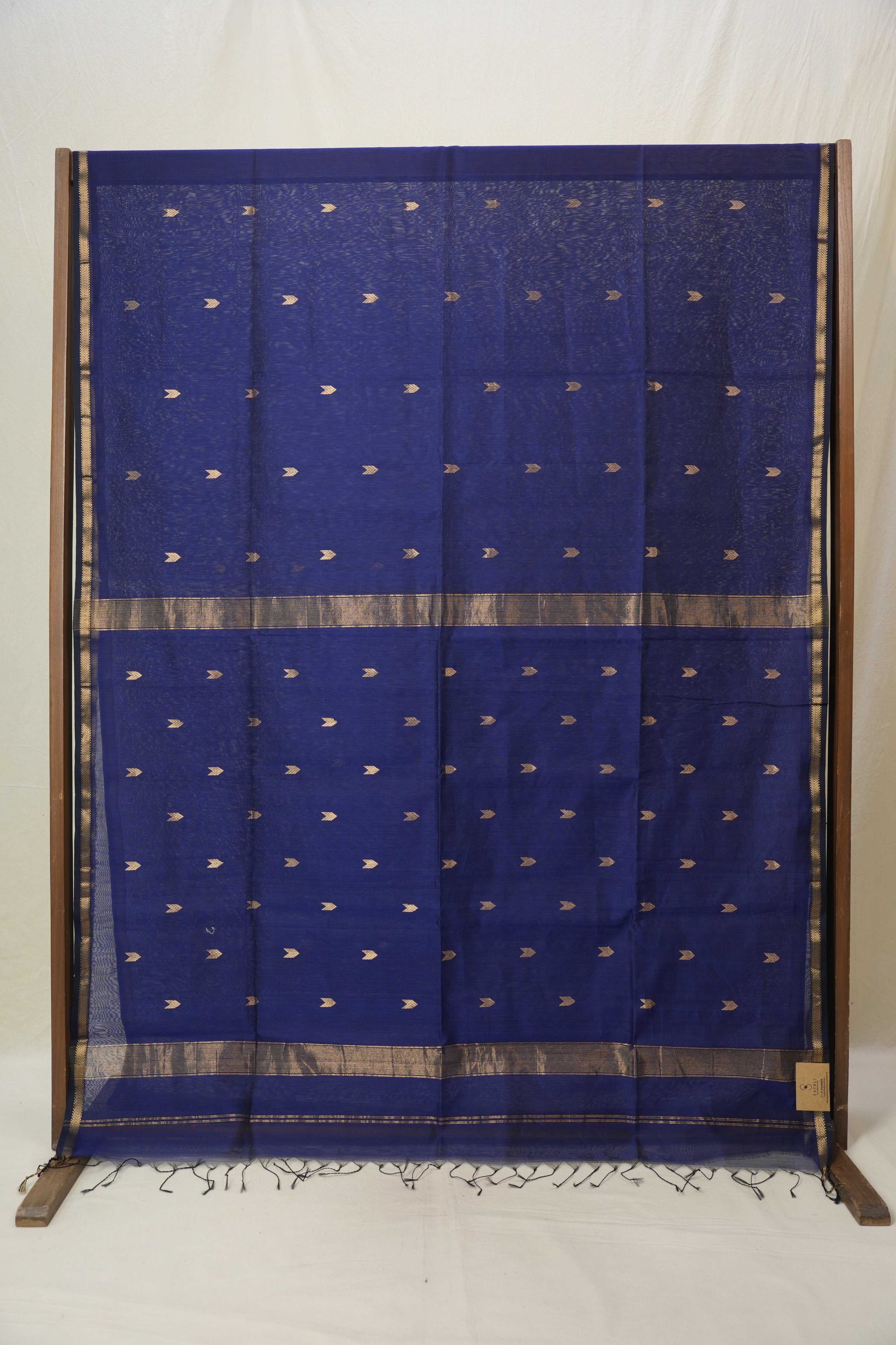 Blue Maheshwari Saree - SRBMS1102