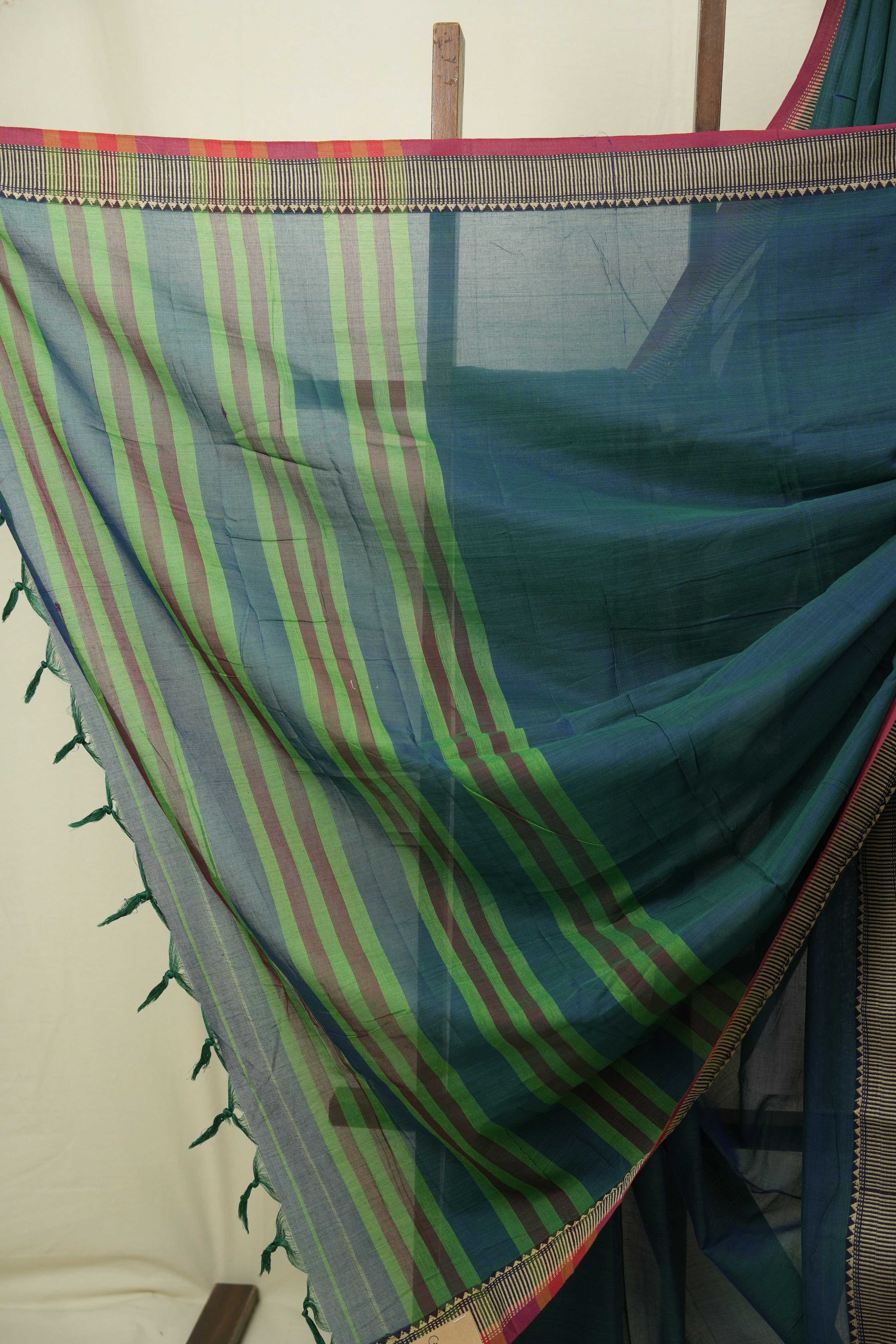 Peacock Narayan Peth Cotton Saree - SRPNPCS101