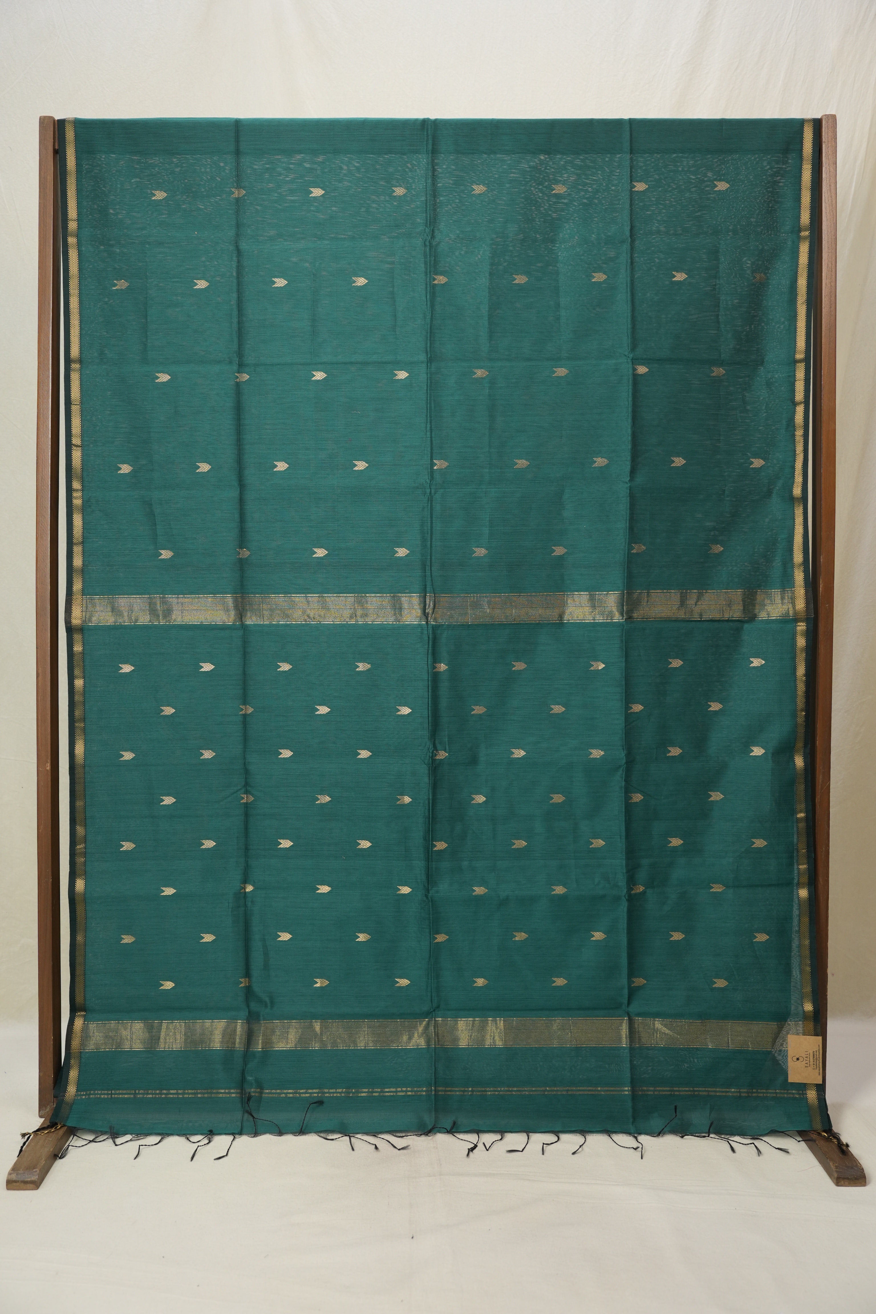 Green Maheshwari Saree - SRGMS1096