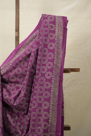 Magenta HBP Cotton Saree - SRMCS3063