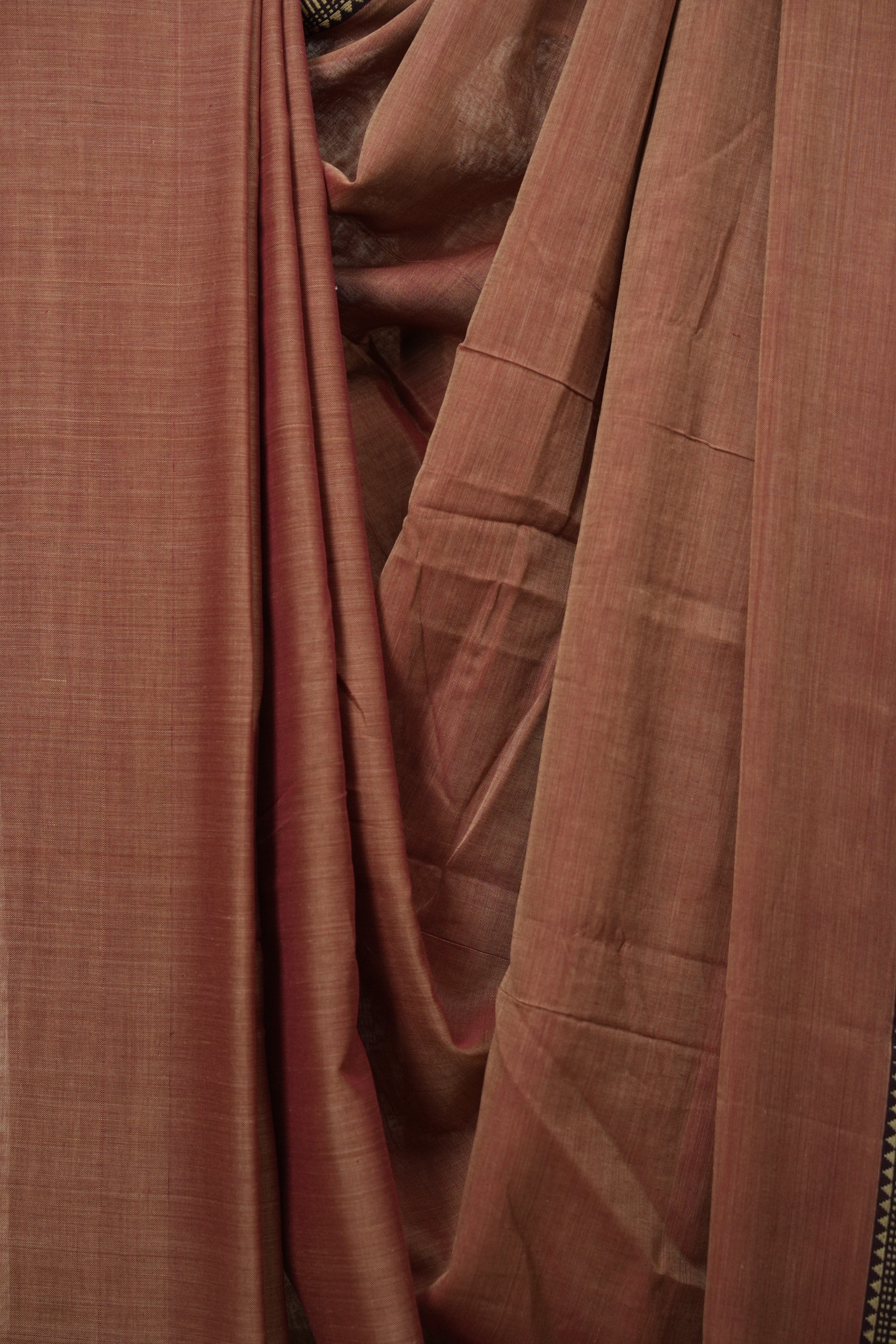 Brick Narayan Peth Cotton Saree - SRBNPCS97