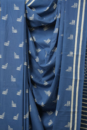 Blue HBP Cotton Saree - SRBCS3062